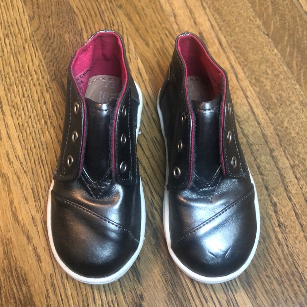 Toms Kids Paseo Mid Pewter Metallic New
